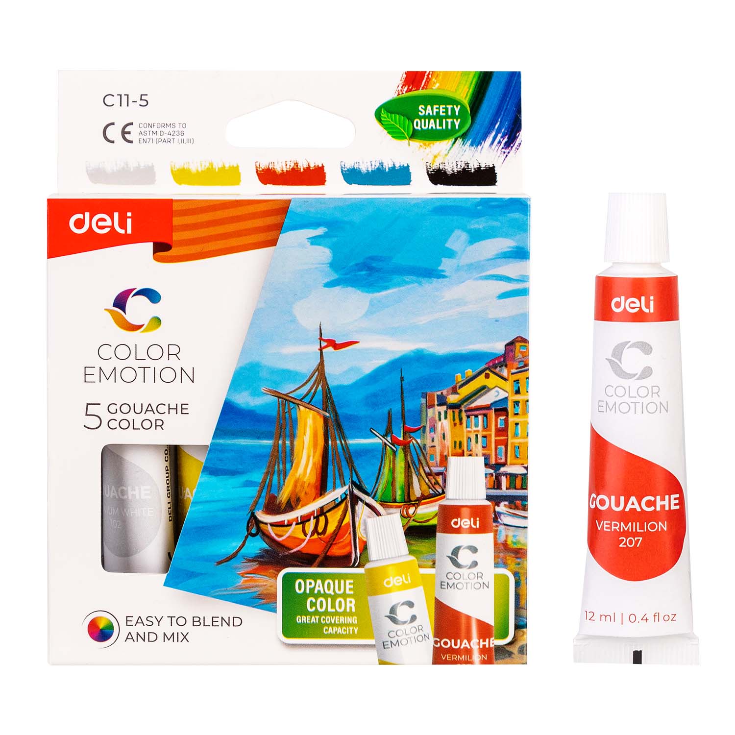 TEMPERA 5 CULORI 12ML DELI TEMPERA 5 CULORI 12ML DELI